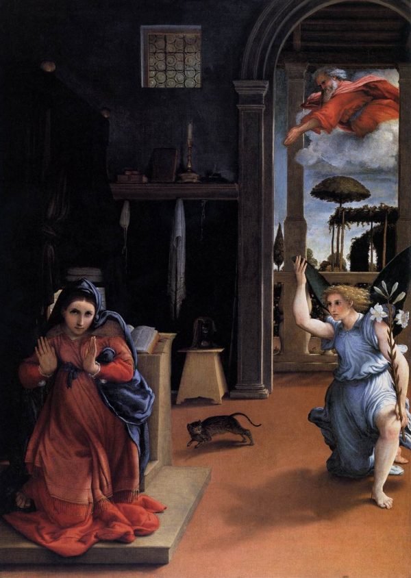 The Annunciation by Lorenzo Lotto