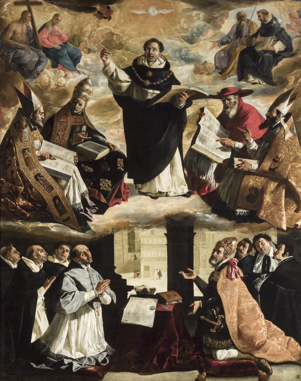 The Apotheosis of Saint Thomas Aquinas by Francisco de Zurbarán - hand-painted oil reproduction