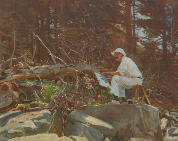 The Artist Sketching by John Singer Sargent