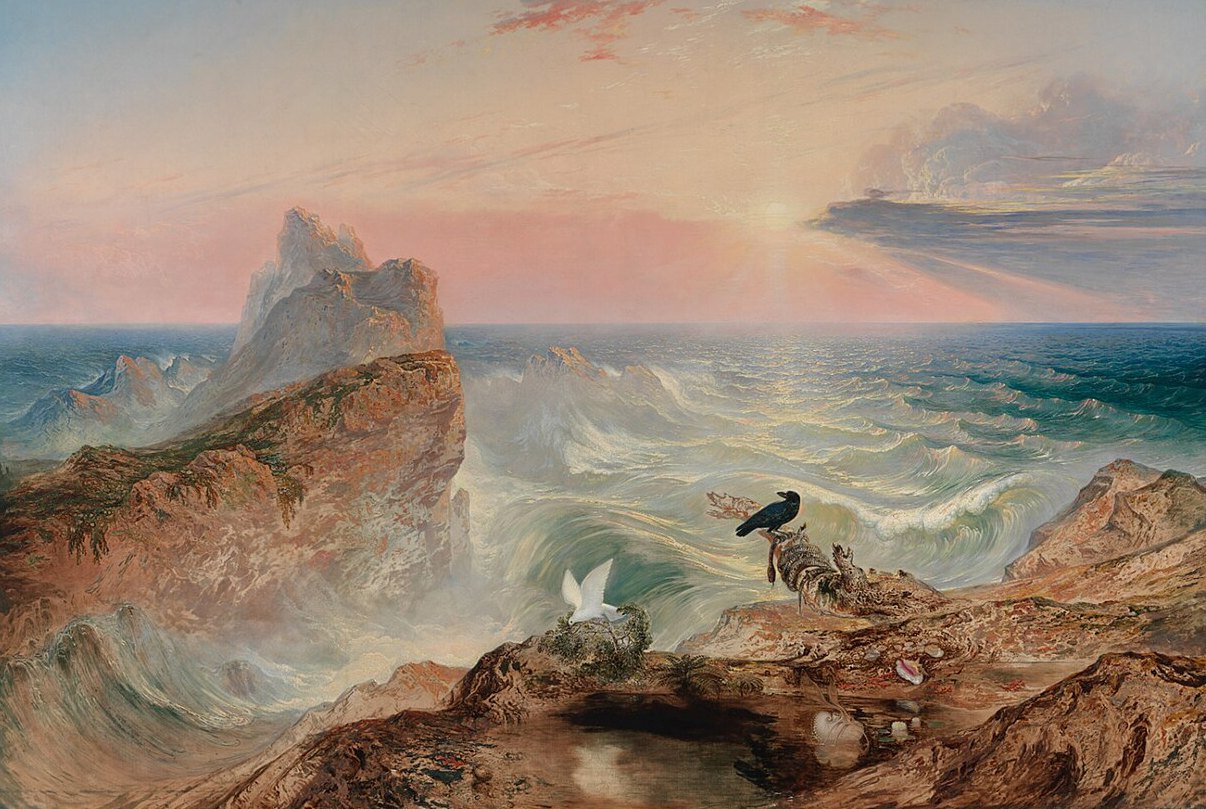 The Assuaging of the Waters by John Martin - hand-painted oil reproduction