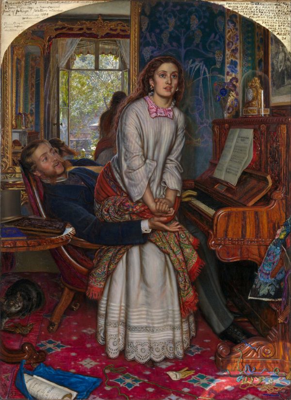 The Awakening Conscience by William Holman Hunt, hand-painted oil painting reproduction