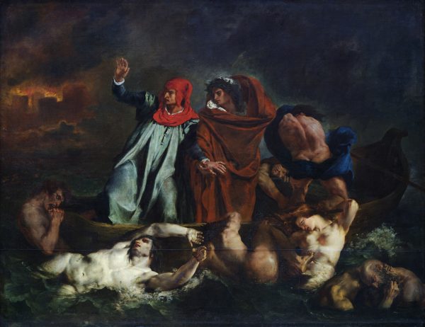 The Barque of Dante by Eugene Delacroix
