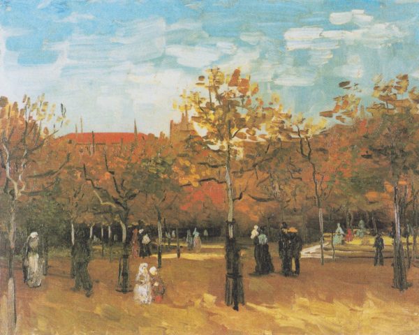 The Bois de Boulogne with People Walking by Vincent Van Gogh