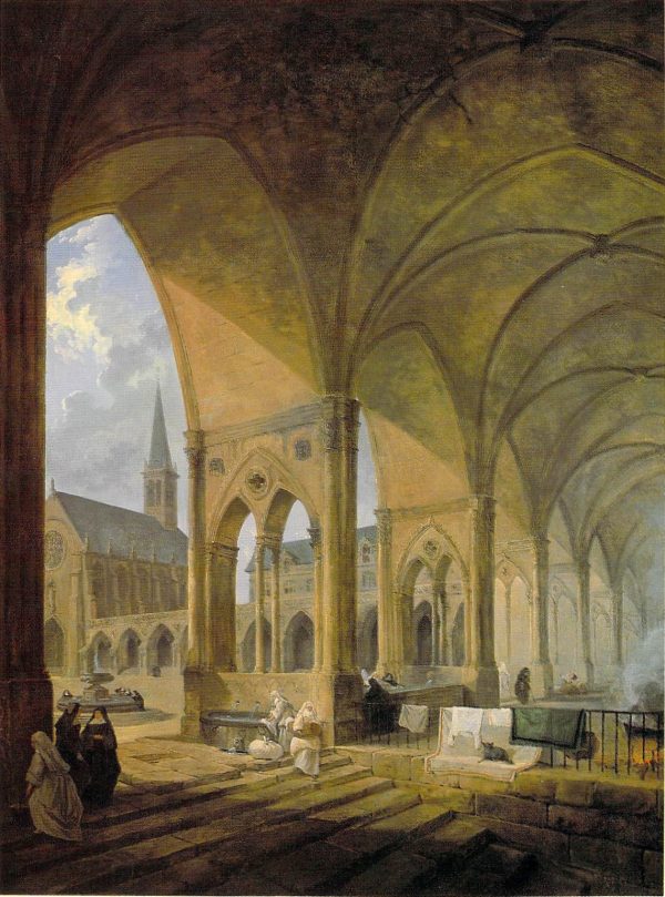 The Cloister of the Augustinian Nuns by Hubert Robert