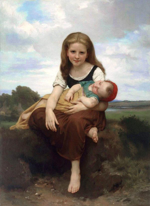 The Elder Sister by William Bouguereau
