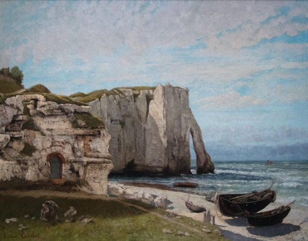 The Etretat Cliffs after the Storm by Gustave Courbet