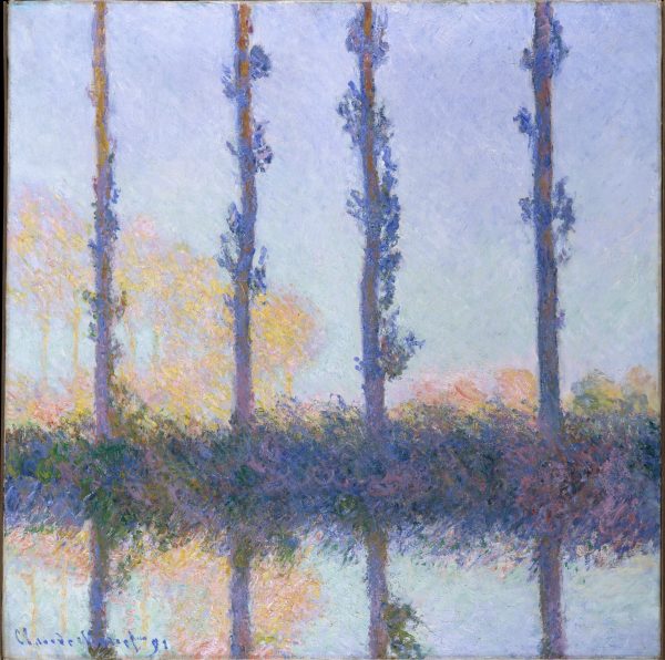 The Four Trees by Claude Monet