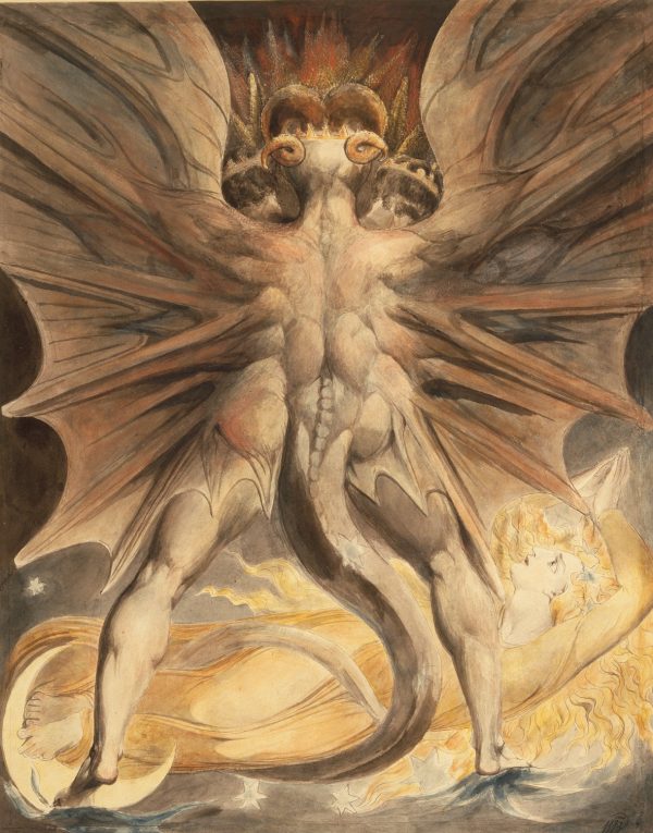 The Great Red Dragon and the Woman Clothed in Sun by William Blake