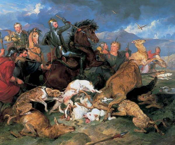 The Hunting Of Chevy Chase by Sir Edwin Landseer