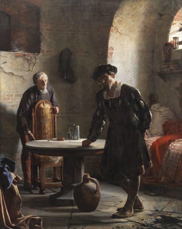 The Imprisoned Danish King Christian II by Carl Heinrich Bloch