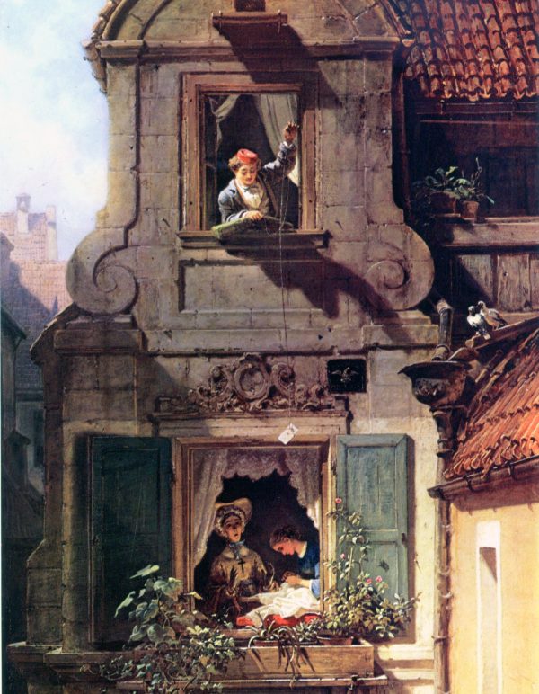 The Intercepted Love Letter by Carl Spitzweg