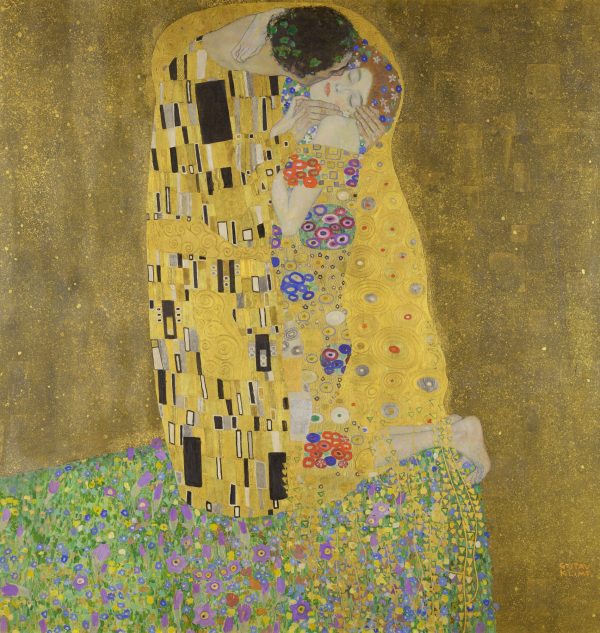The Kiss Yellow by Gustav Klimt