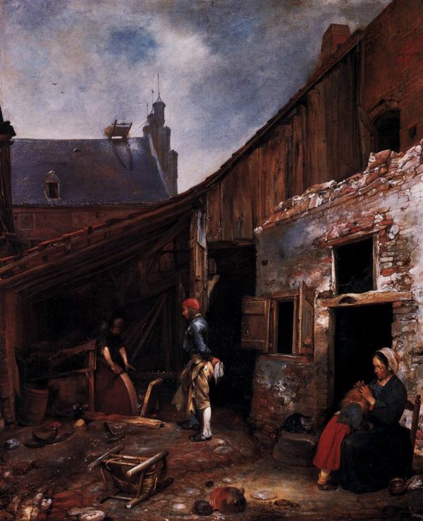 The Knifegrinder's Family by Gerard ter Borch