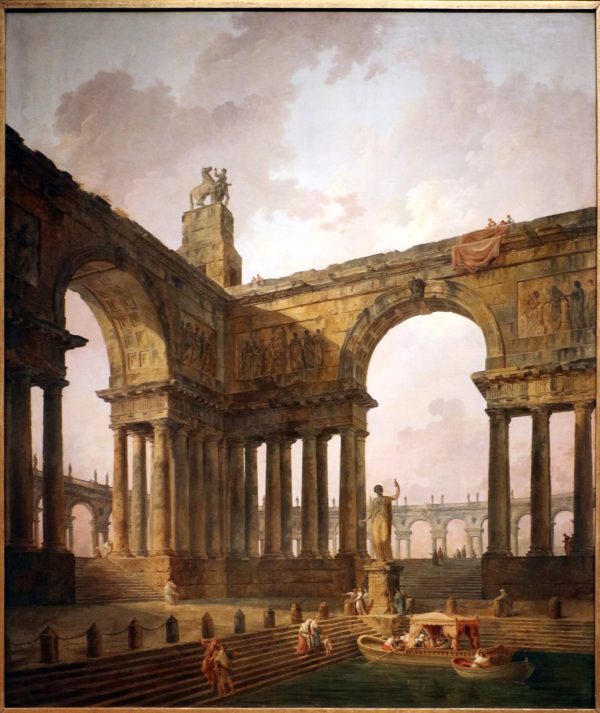 The Landing Palace by Hubert Robert