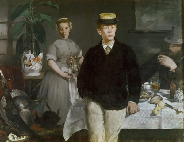 The Luncheon in the Studio by Edouard Manet