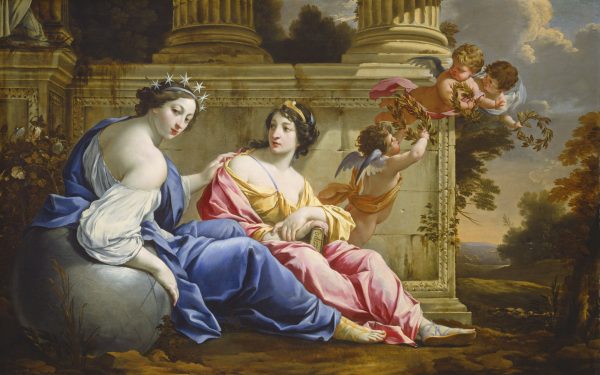The Muses Urania And Calliope by Simon Vouet