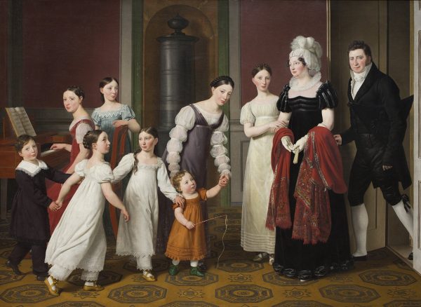 The Nathanson Family by Christoffer Wilhelm Eckersberg