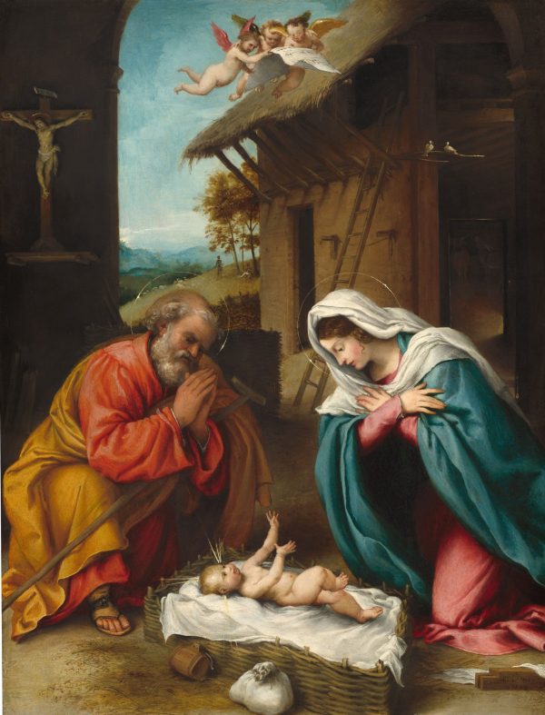 The Nativity by Lorenzo Lotto