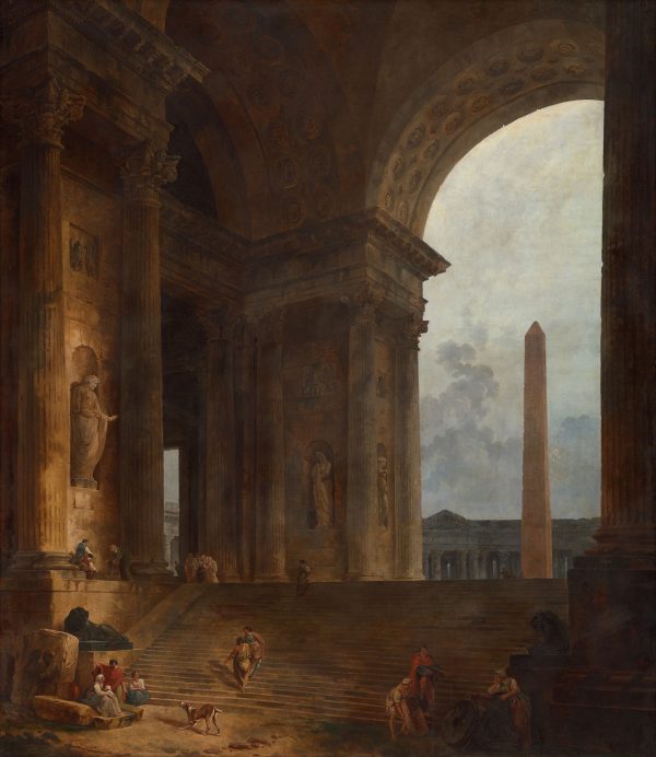 The Obelisk II by Hubert Robert