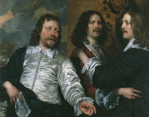 The Painter with Sir Charles Cottrell and Sir Balthasar Gerbier by William Dobson