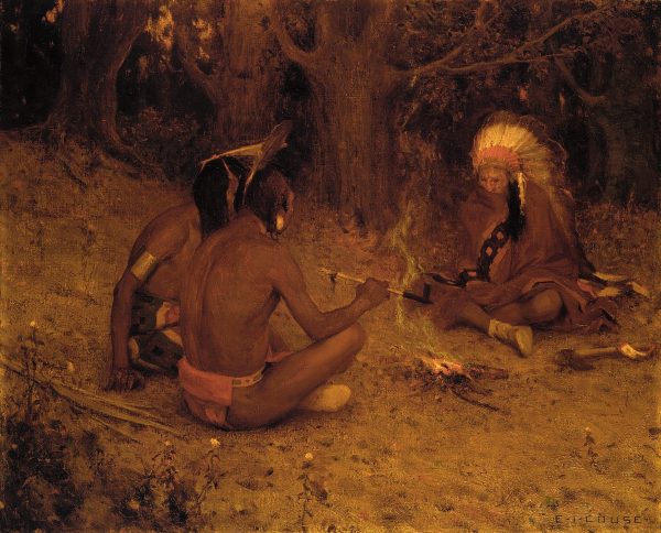 The Peace Pipe by E Irving Couse