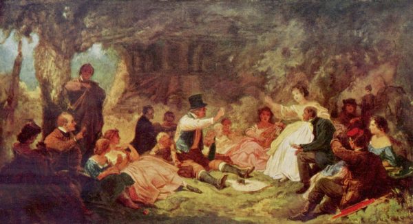The Picnic by Carl Spitzweg