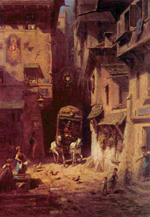 The Post Office by Carl Spitzweg