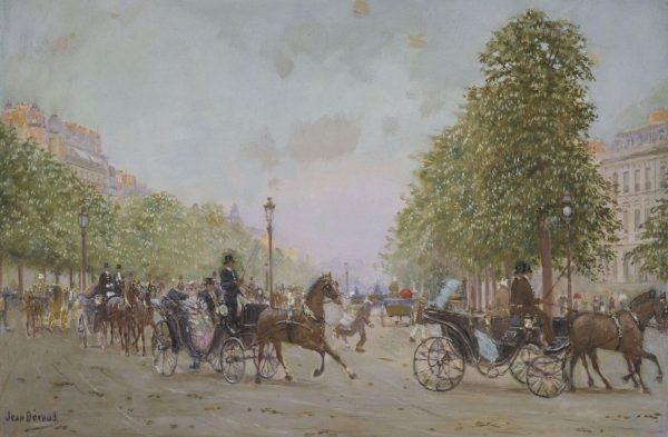 The Promenade on the Champs Elysees by Jean Beraud