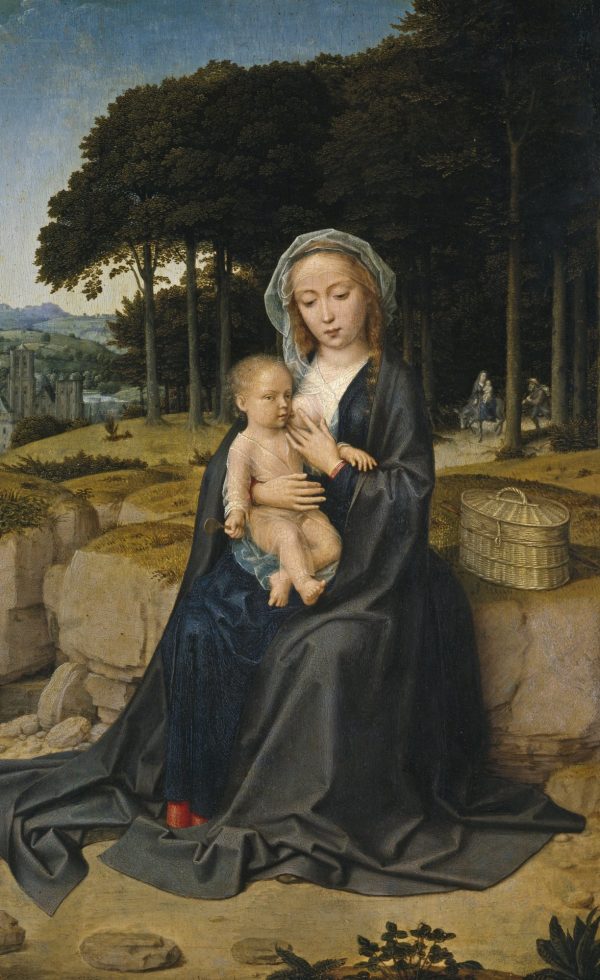 The Rest on the Flight into Egypt b by Gerard David