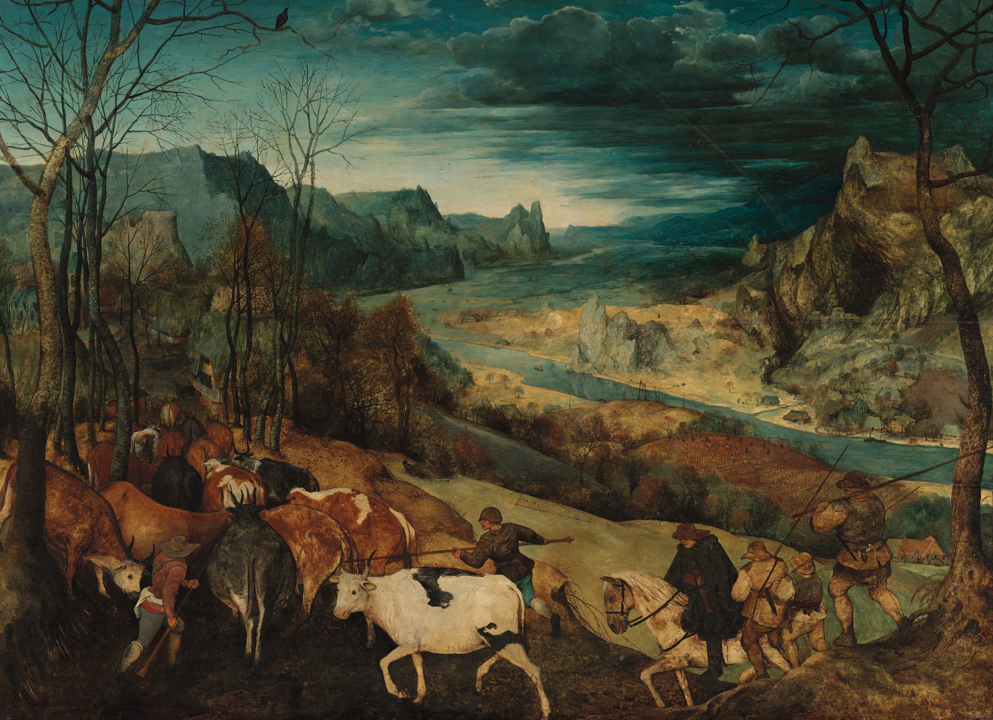 The Return of the Herd by Pieter Brueghel the Elder - hand-painted oil reproduction