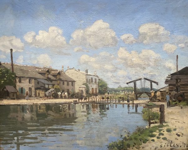 The Saint-Martin Canal by Alfred Sisley