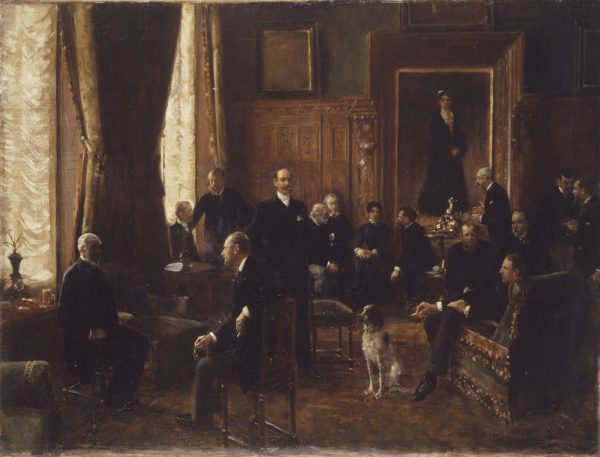 The Salon of the Countess Potocka 1887 by Jean Beraud