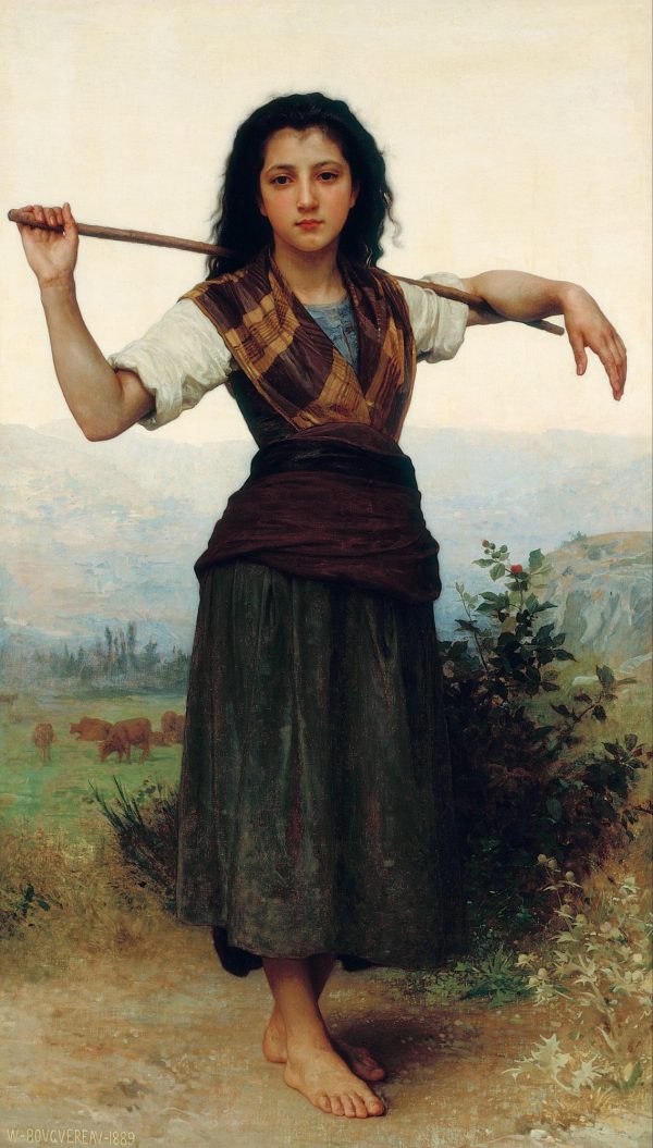 The Shepherdess by William Bouguereau