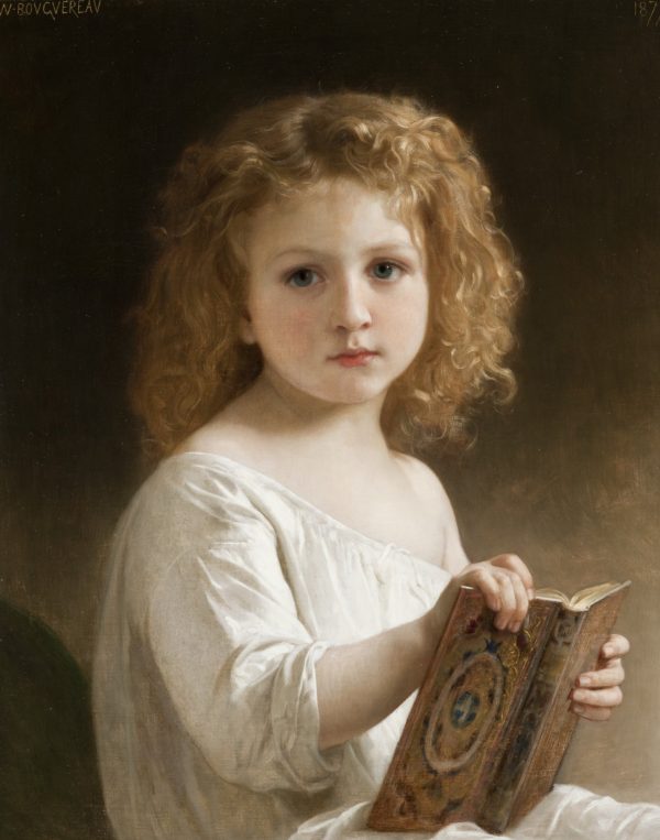 The Story Book by William Bouguereau