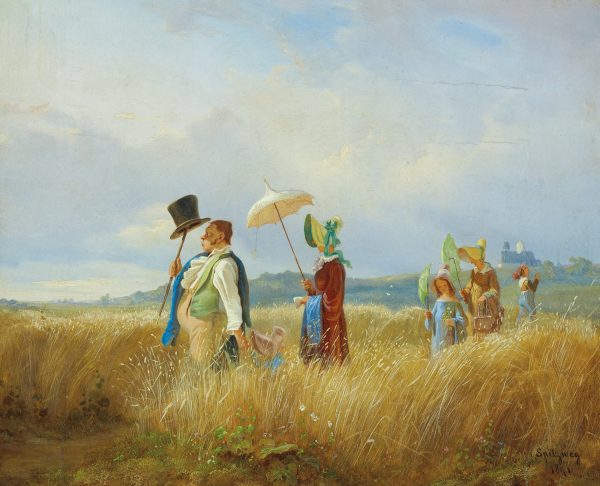 The Sunday Walk by Carl Spitzweg