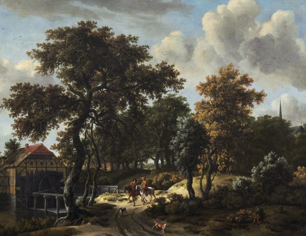 The Travelers by Meyndert Hobbema