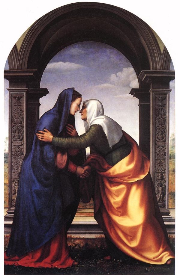 The Visitation of St. Elizabeth to the Virgin Mary 1503 by Mariotto Albertinelli