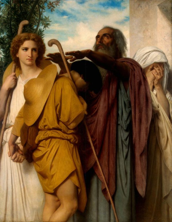 Tobias Saying Good-Bye to his Father by William Bouguereau