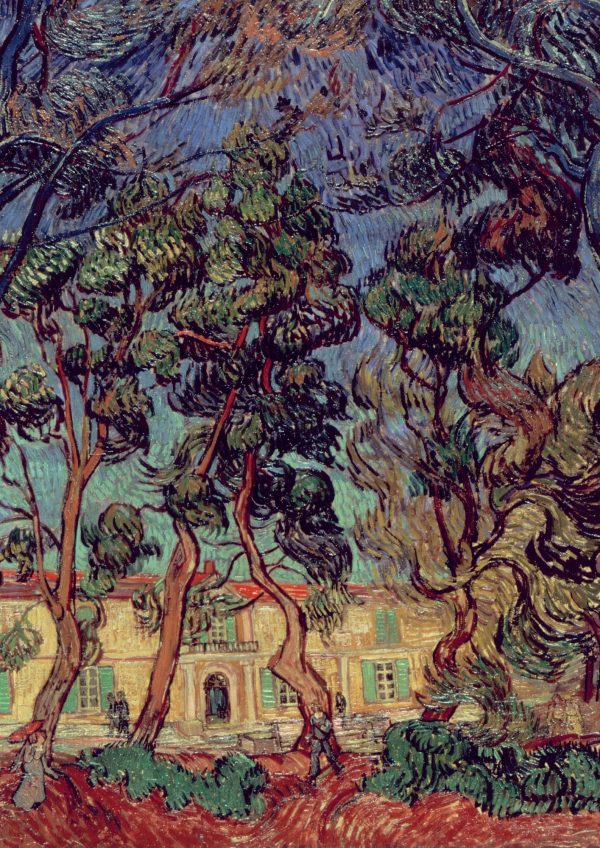 Trees in the Garden of Saint Paul Hospital by Vincent Van Gogh