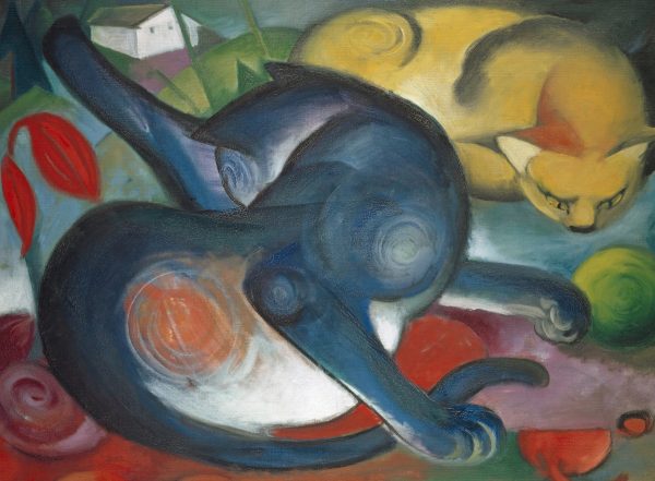 Two Cats by Franz Marc