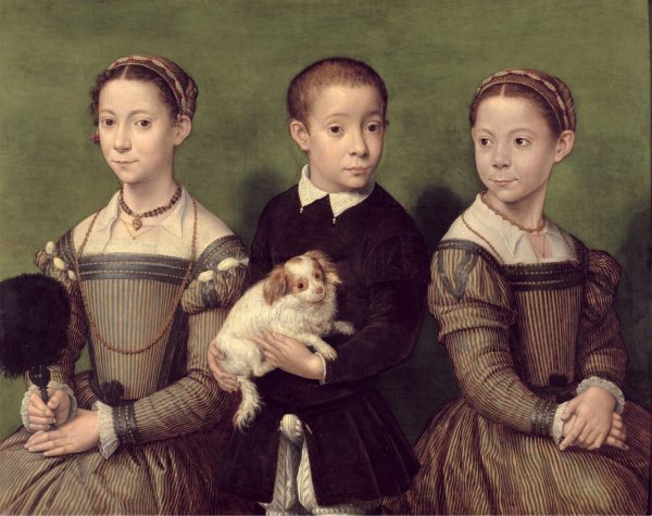 Two Sisters and a Brother of the Artist by Sofonisba Anguissola