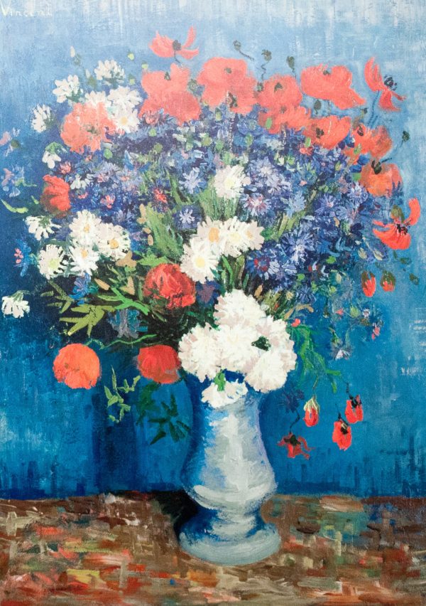 Vase with Cornflowers and Poppies by Vincent Van Gogh