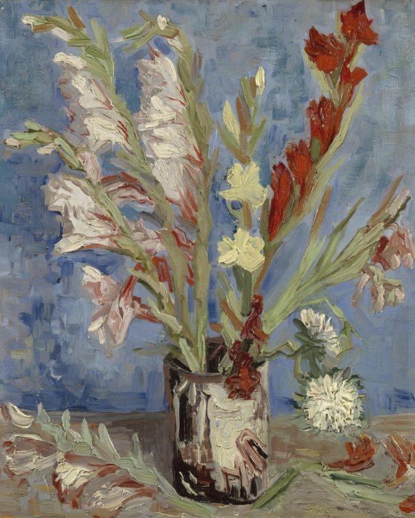 Vase with Gladioli by Vincent Van Gogh