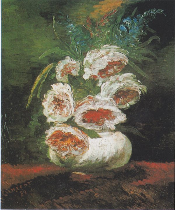 Vase with Peonies by Vincent Van Gogh