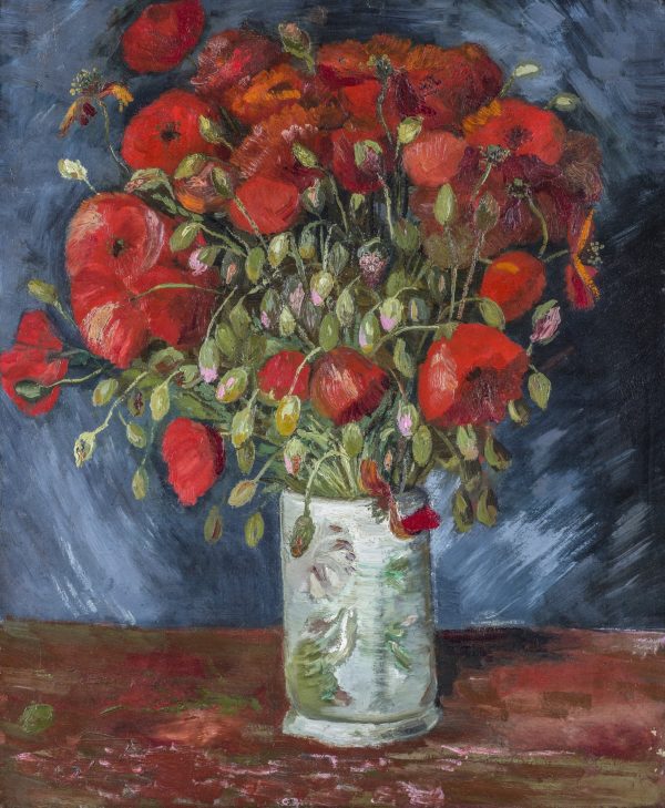 Vase with Red Poppies by Vincent Van Gogh