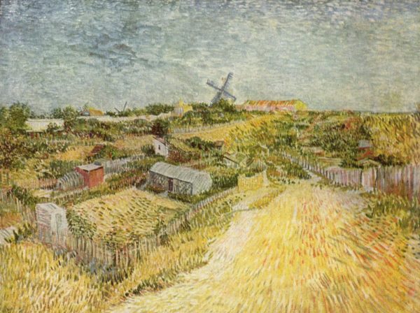 Vegetable Gardens in Montmartre La Butte Montmartre by Vincent Van Gogh