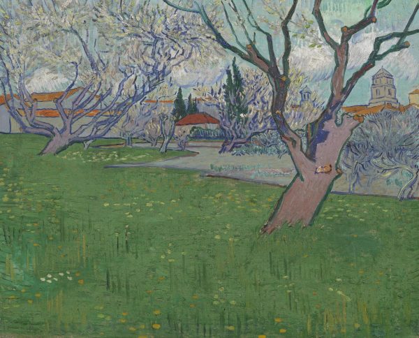 View of Arles with Trees in Blossom by Vincent Van Gogh