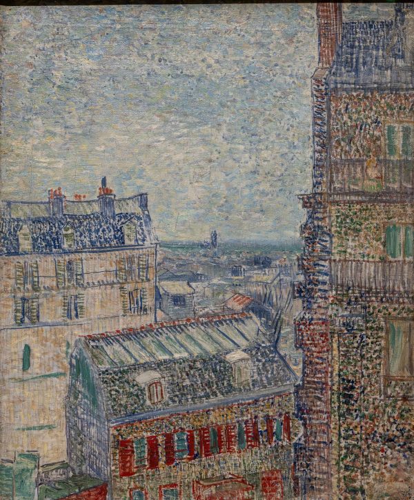 View of Paris from Vincents Room in the Rue Lepic by Vincent Van Gogh
