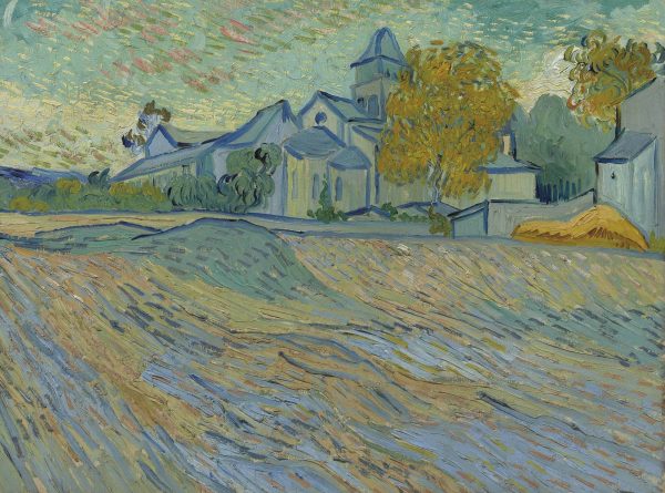 View of the Church of Saint Paul de Mausole by Vincent Van Gogh