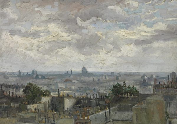 View of the Roofs of Paris by Vincent Van Gogh